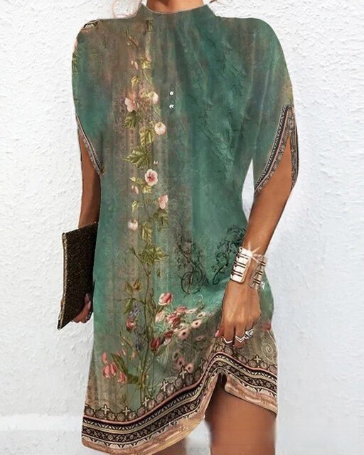 CIELO - Mode Kleid mit Fledermausärmeln