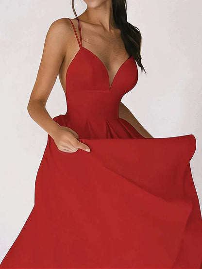 CHANTAL - Elegantes Kleid mit V-Ausschnitt