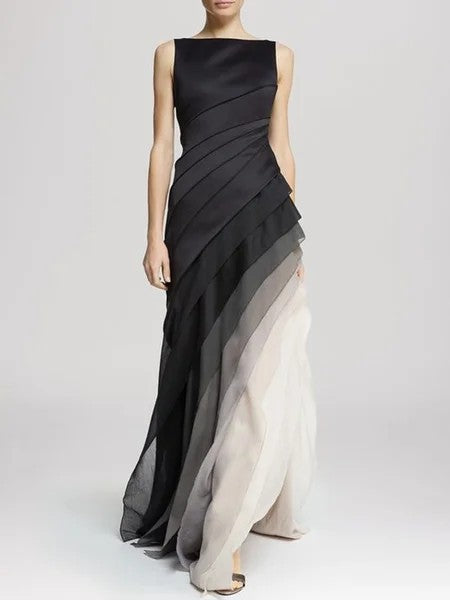 Sherica - Elegantes mehrlagiges Ombre-Kleid
