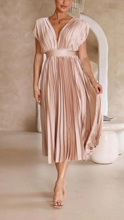 Alexandra - Elegantes Sexy Plissee-Kleid